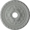 Ekena Millwork Palmetto Ceiling Medallion (Fits Canopies up to 5"), 20 7/8"OD x 3 5/8"ID x 1 5/8"P, Primed White CM20PM - alternate 1